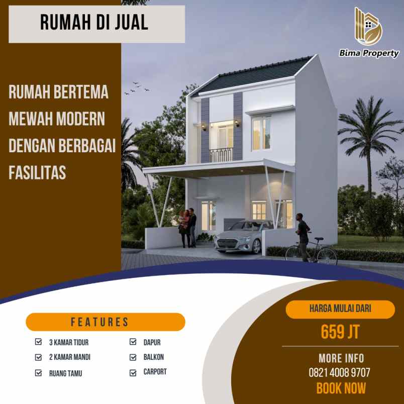 rumah bertema mewah modern dengan berbagai fasilitas