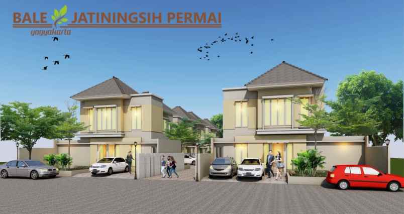 rumah cantik 2 lantai harga murah di sleman