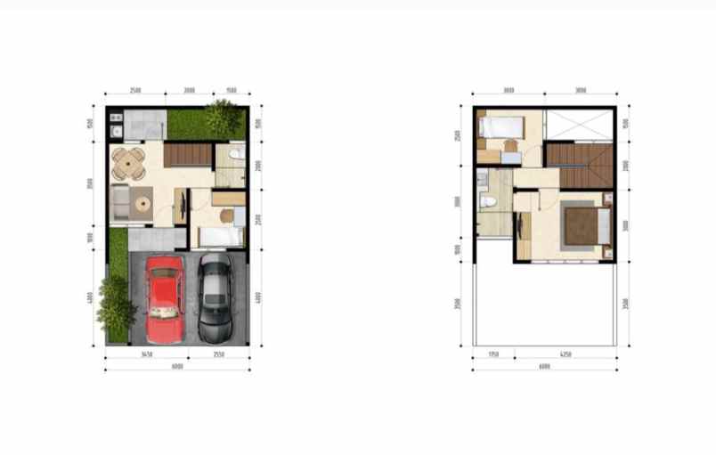 rumah cluster 777 jt an di tapos depok