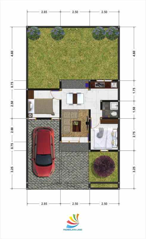 rumah desain cantik dengan view gunung di malang