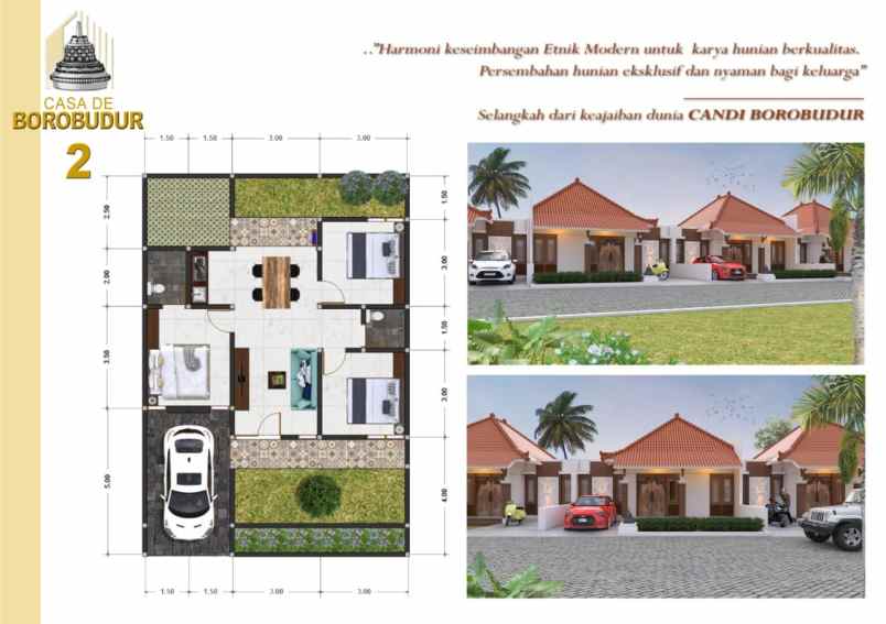 rumah etnik jawa modern di magelang jawa tengah