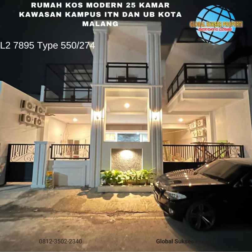 rumah kost modern strategis exclusive di kota malang