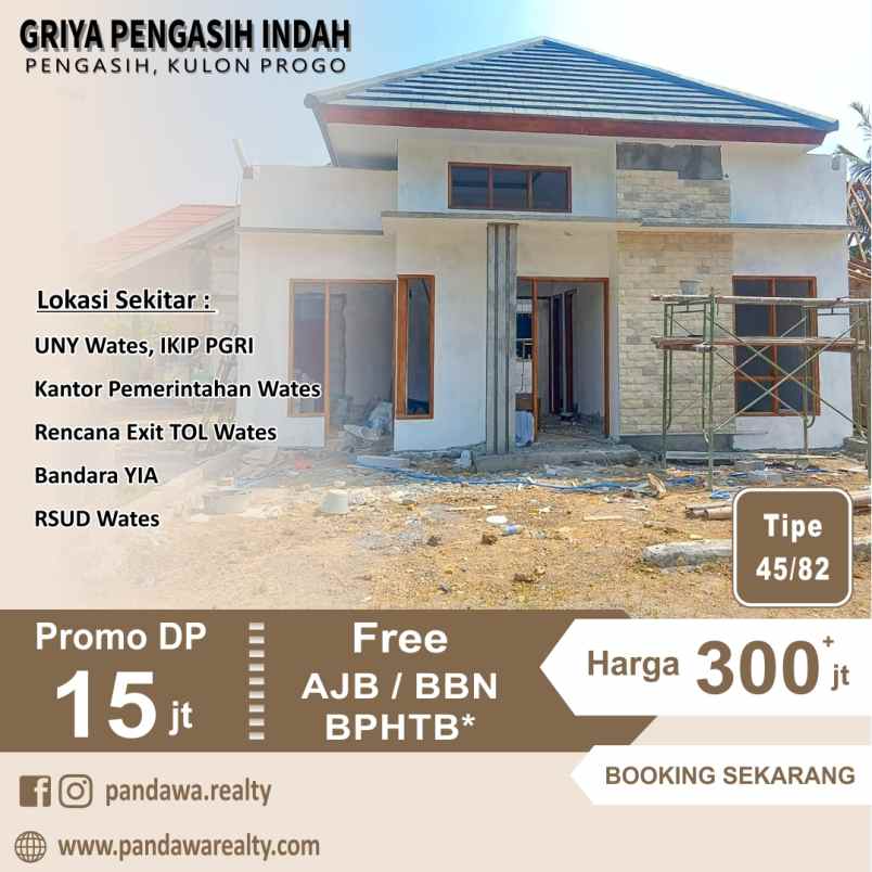 rumah minimalis 300 jutaan saja di pengasih