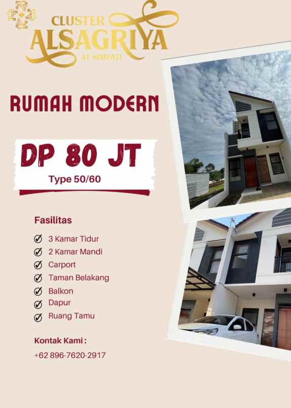 rumah modern bandung barat dekat rs karisma cimareme