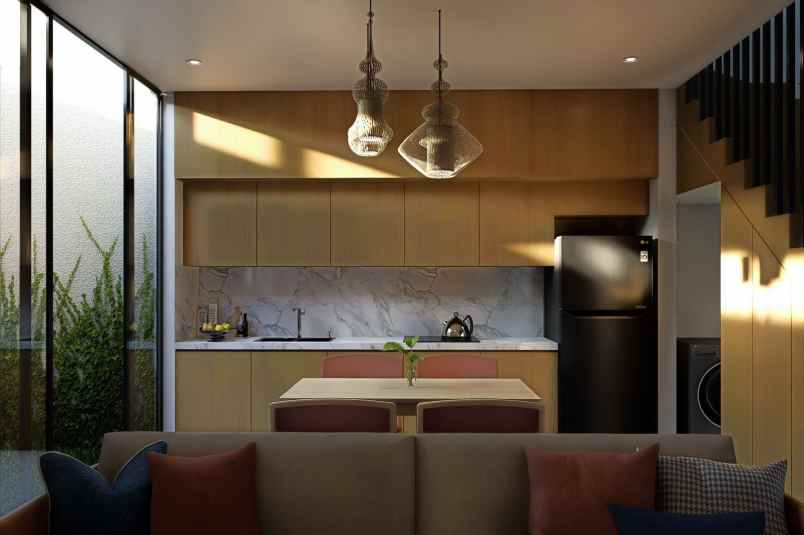 rumah modern dalam cluster ekslusif desain elegan