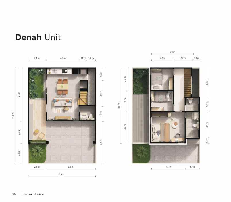rumah modern dalam cluster ekslusif desain elegan