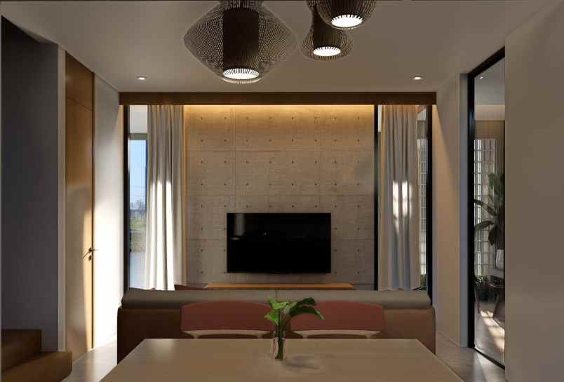 rumah modern dalam cluster ekslusif desain elegan