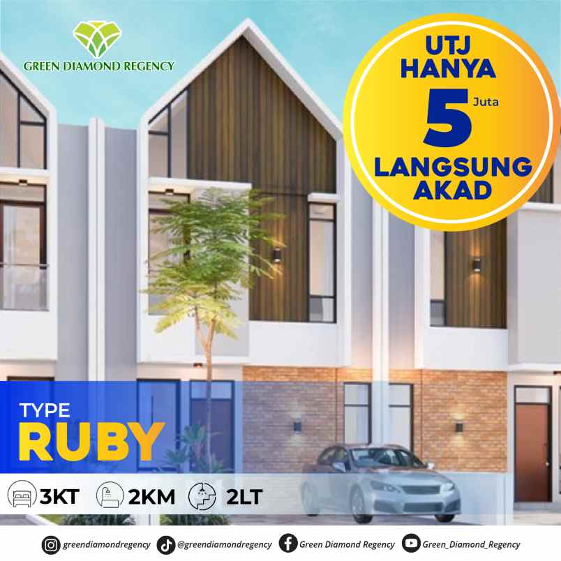 rumah murah gresik green diamond regency kebomas