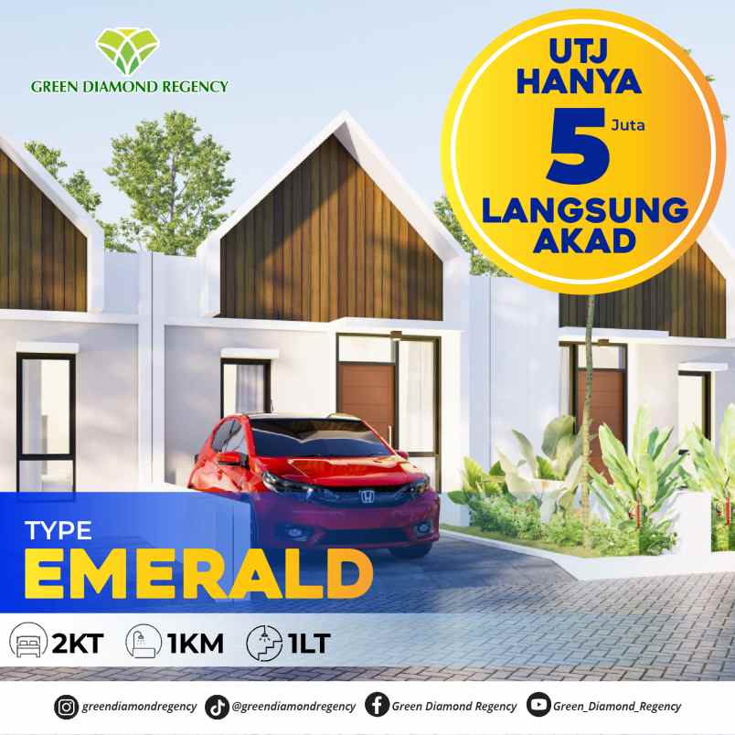 rumah murah gresik green diamond regency kebomas