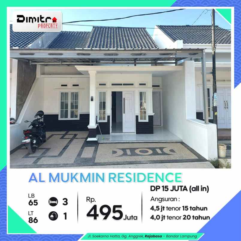 rumah siap huni free canopi