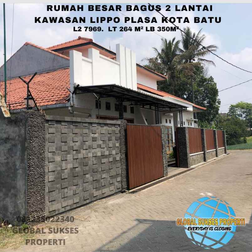 rumah strategis murah 2 lantai di pusat kota batu