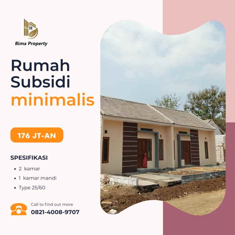 rumah subsidi murah 2 kamar di malang