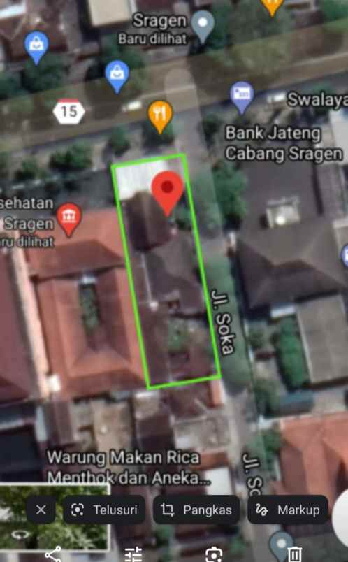 shm 780 m2 lokasi super strategis untuk bisnis