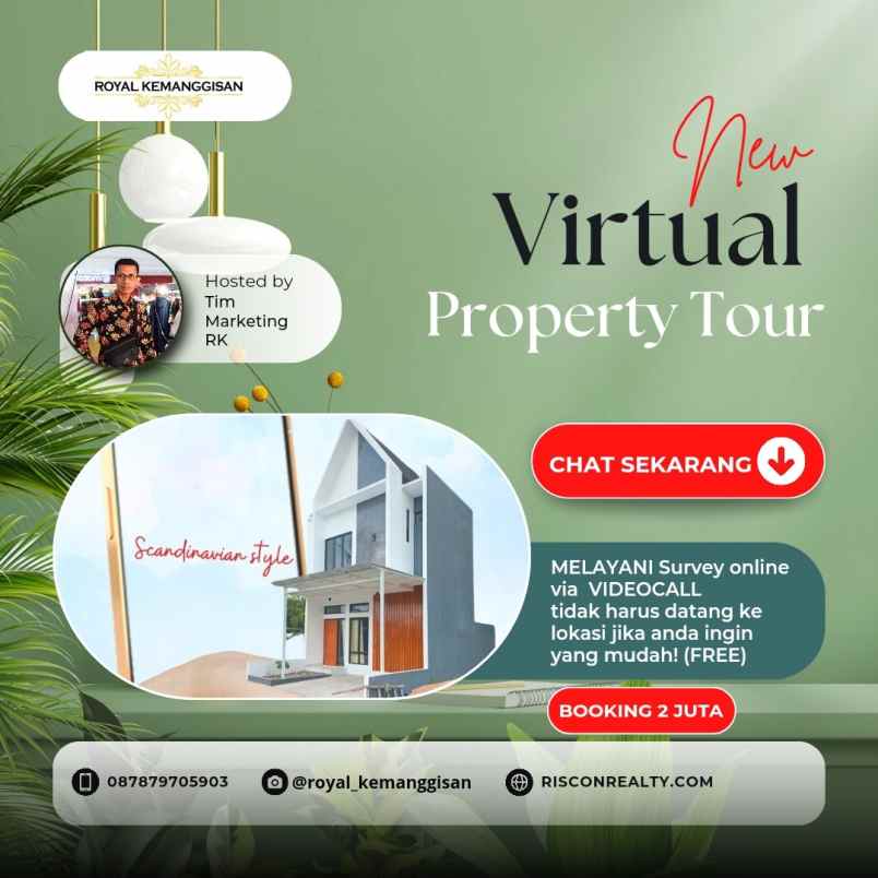 survey rumah via videocall by whatsapp