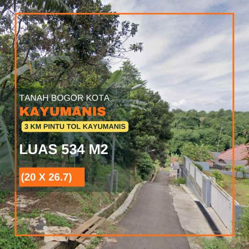 tanah luas murah kota bogor dekat cimanggu city