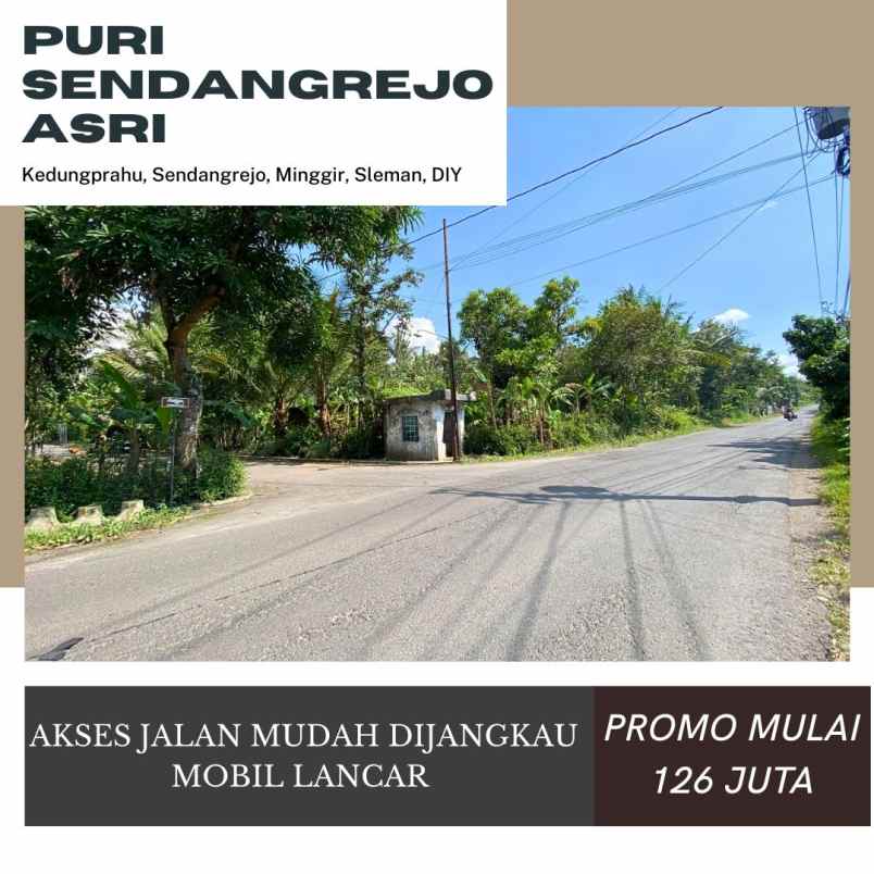 tanah pekarangan 126 juta di sleman barat