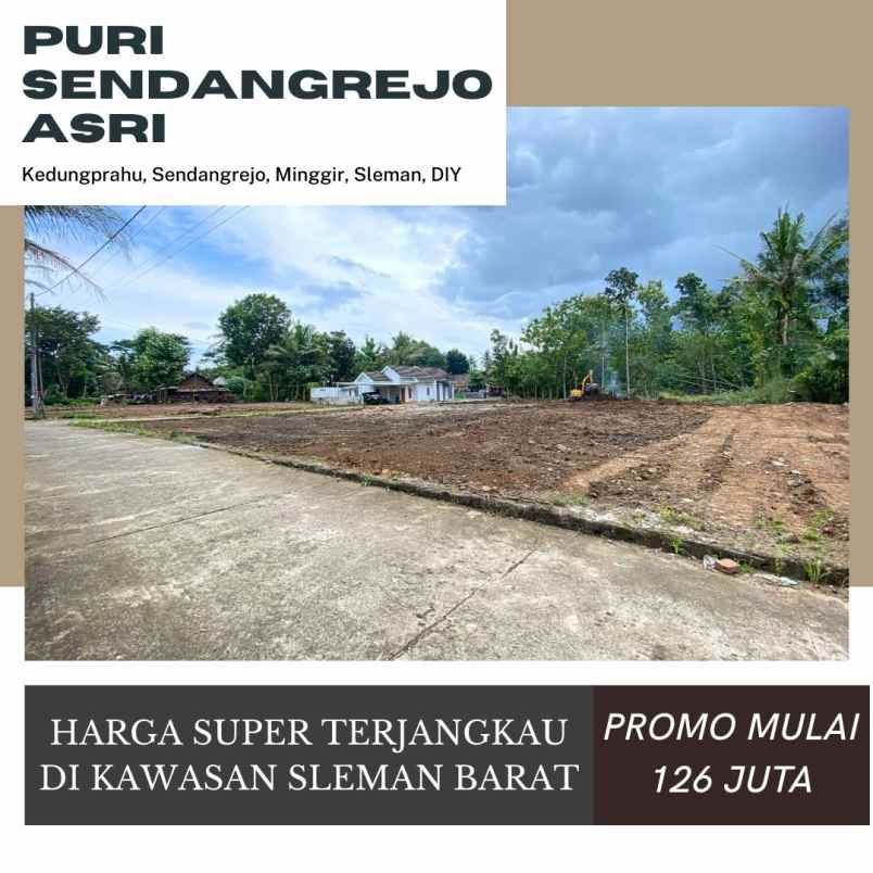 tanah pekarangan 126 juta di sleman barat