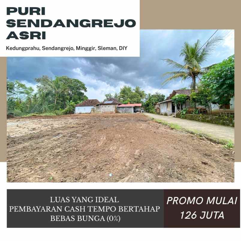 tanah pekarangan 126 juta di sleman barat