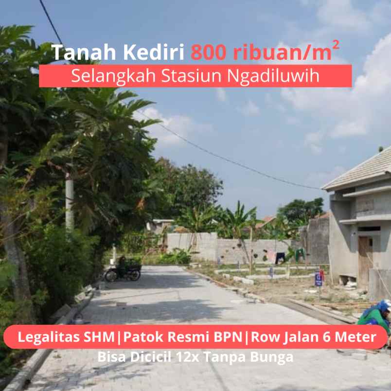 tanah timur stasiun ngadiluwih kabupaten kediri