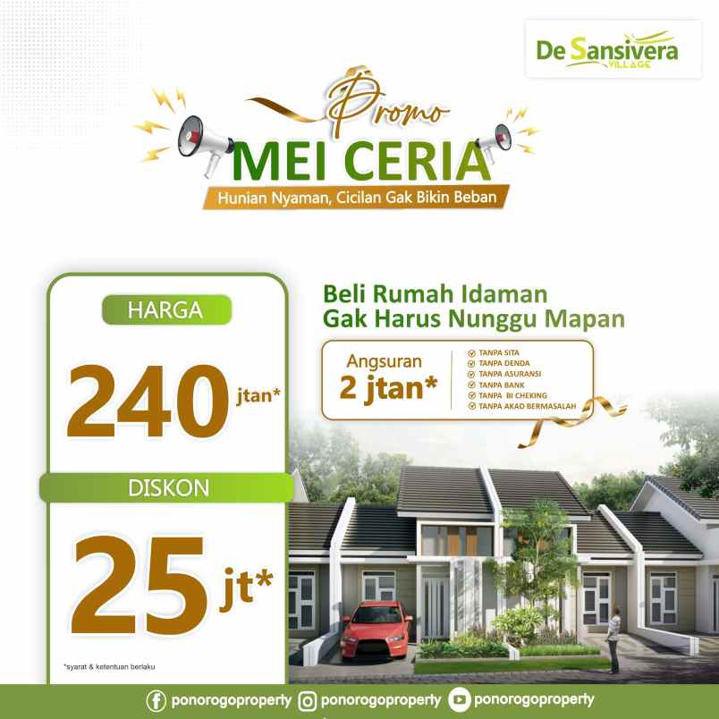 terlaris call jual rumah murah ponorogo