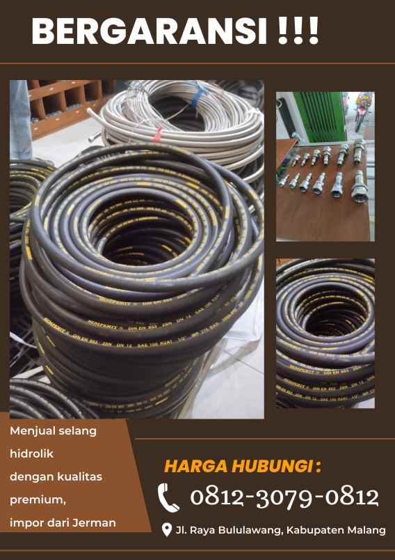 ada garansi call distributor resmi hose hydraulic