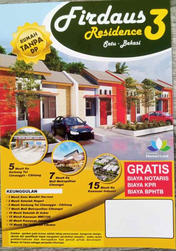 cluster firdaus residence setu bekasi