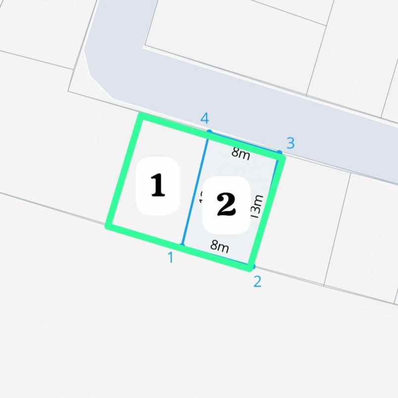 dijual 2 are jl veteran buduk pererenan mengwi badung