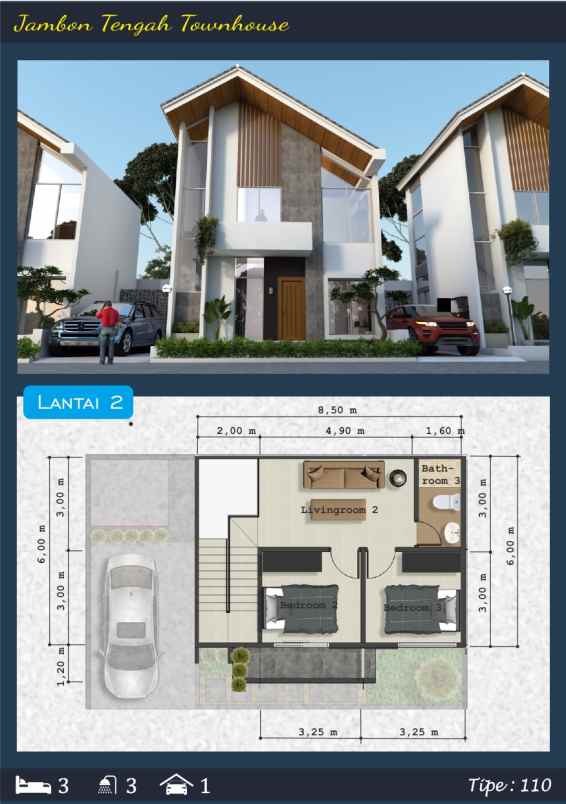 dijual cepat rumah mewah 2 lantai di pusat kota jogja