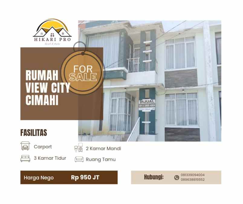 dijual cepat rumah view city cimahi good loc