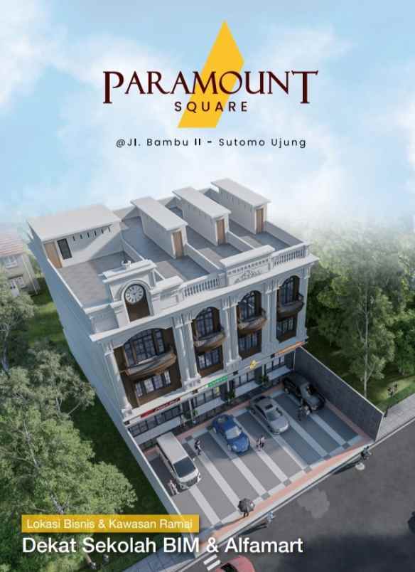 dijual ruko gudang kantor jalan bambu 2 sutomo ujung