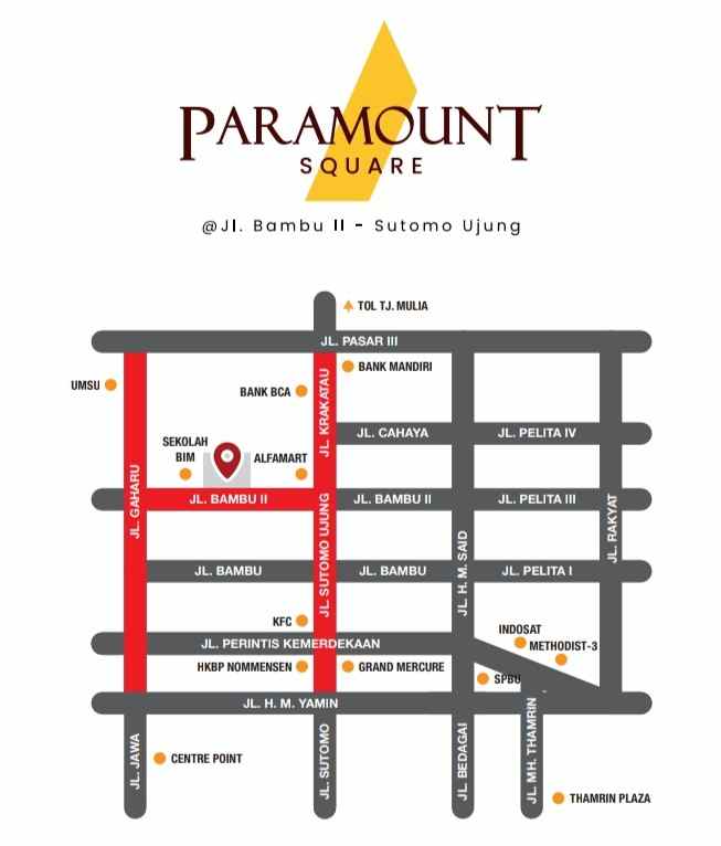 dijual ruko gudang kantor jalan bambu 2 sutomo ujung