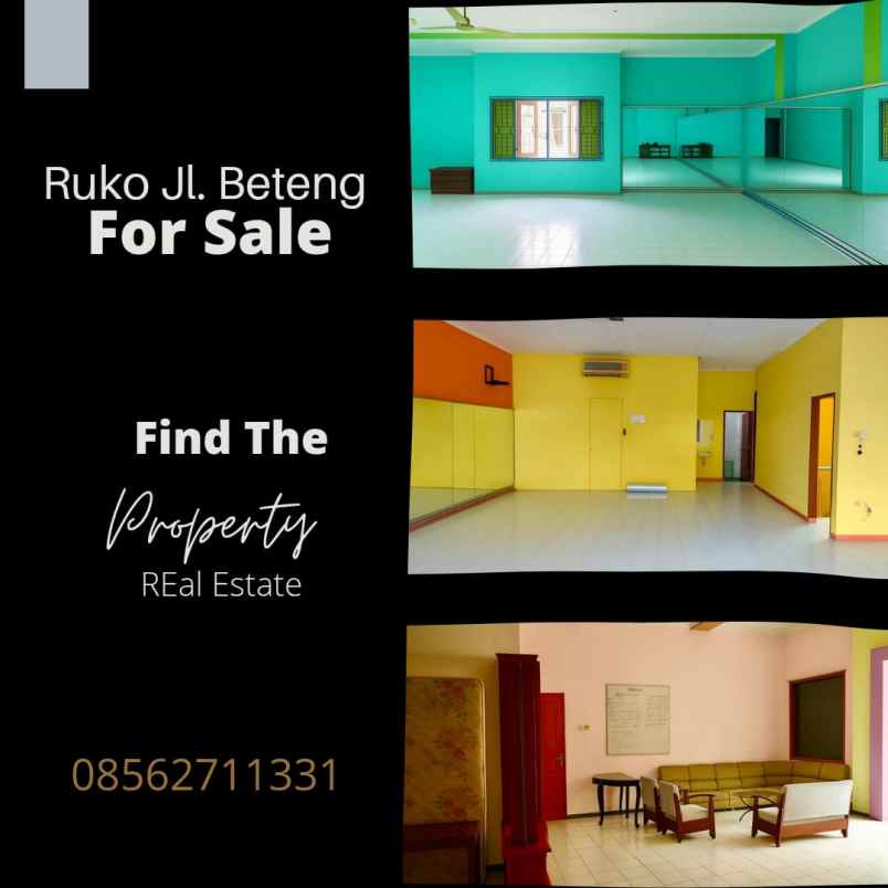 dijual ruko gudang kantor jalan beteng