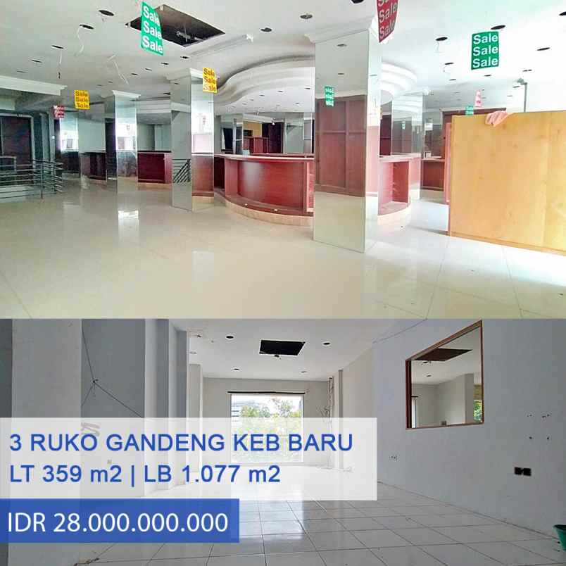 dijual ruko gudang kantor jl tebah mayestik