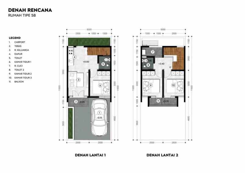 dijual rumah 2 lantai tanah sereal bogor 595 juta