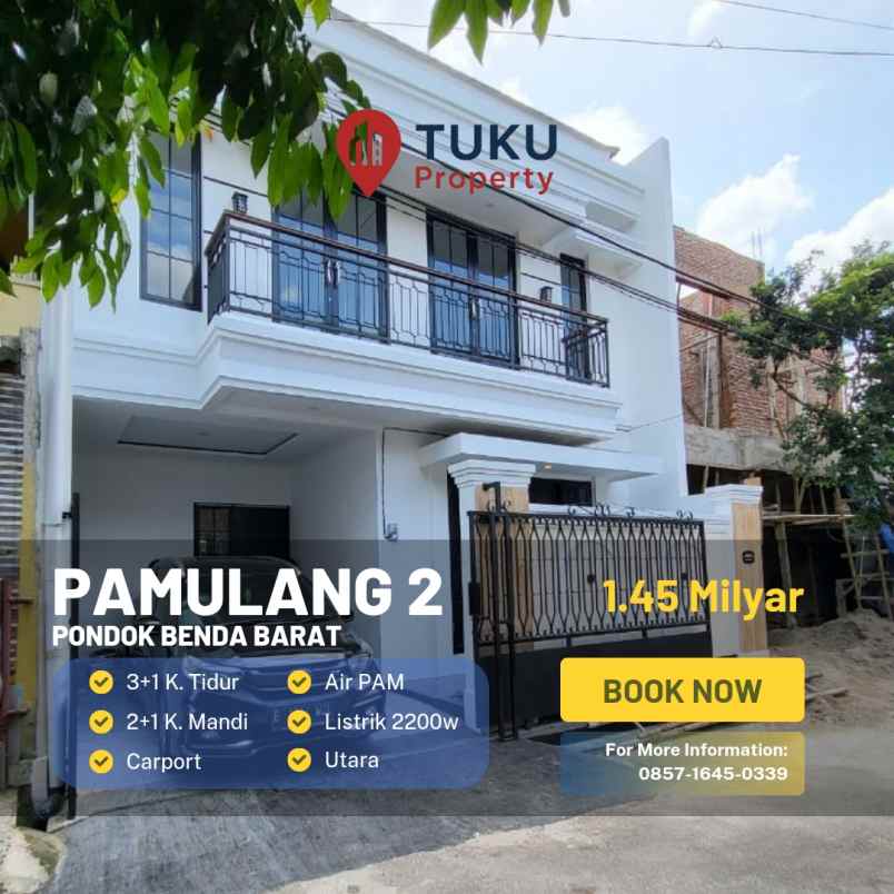 dijual rumah american classic di pamulang