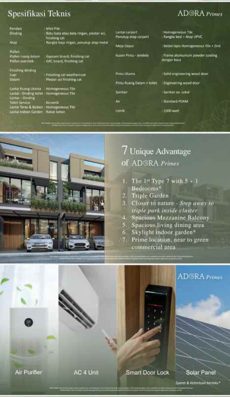 dijual rumah baru 3 lantai adora primes terravia bsd