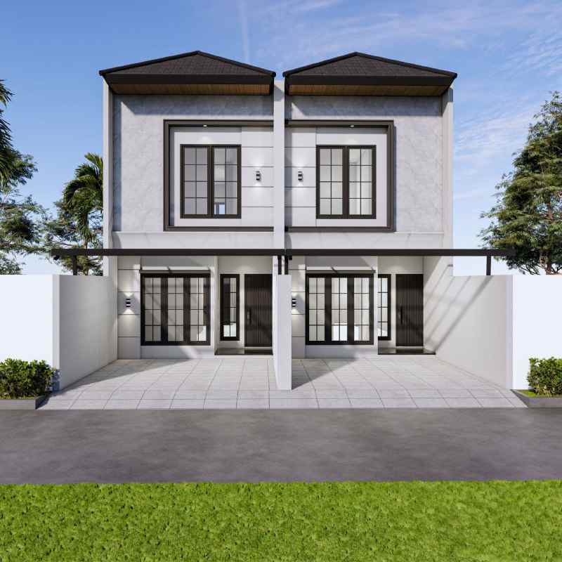 dijual rumah baru gress 2 unit wisma mukti
