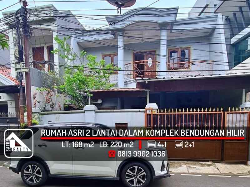 dijual rumah bendungan hilir jakarta pusat