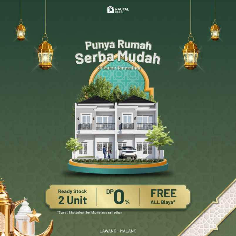 dijual rumah berkonsep villa ready stock