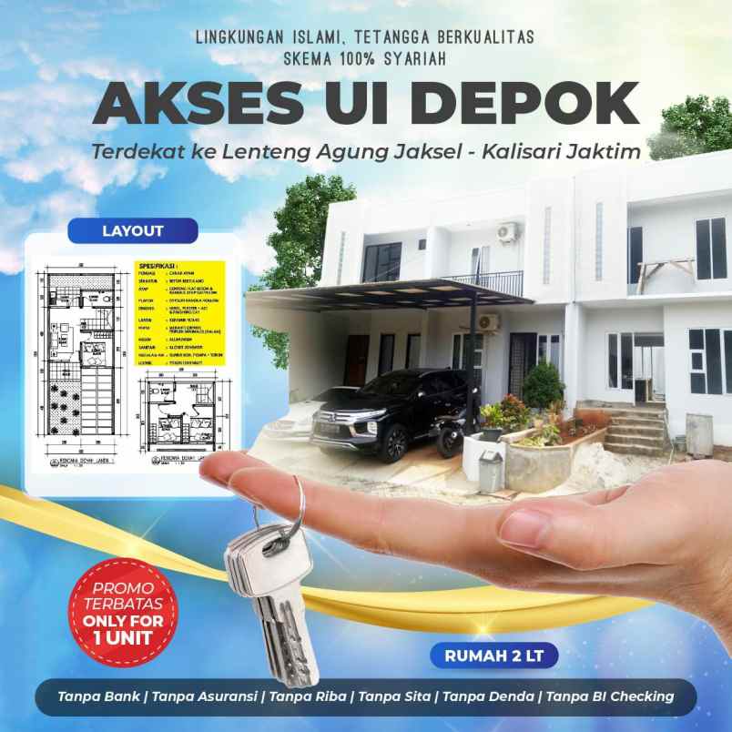 dijual rumah cimanggis depok