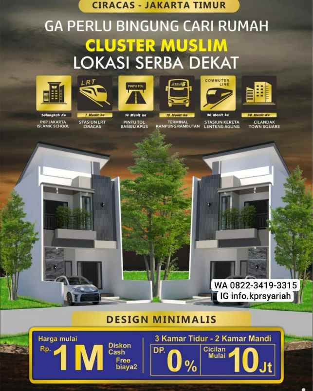 dijual rumah ciracas jakarta timur