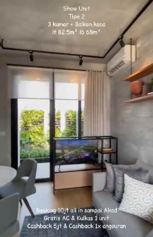 dijual rumah cluster cendana spark