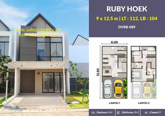 dijual rumah cluster denver pik2