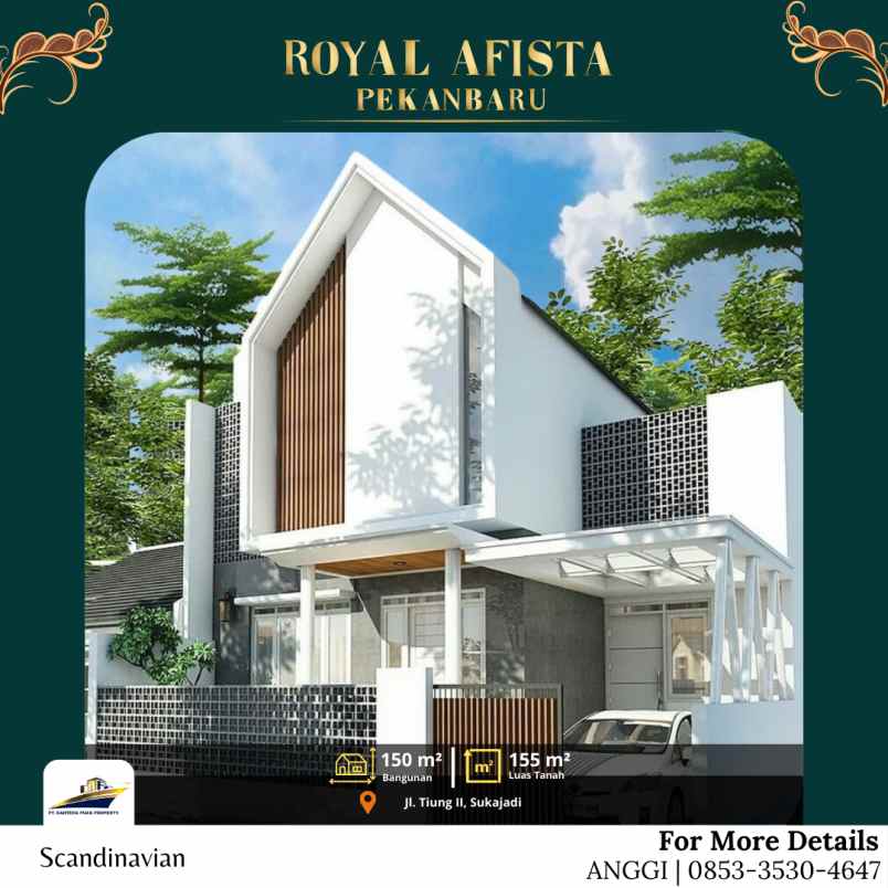 dijual rumah dengan security satpam di pekanbaru