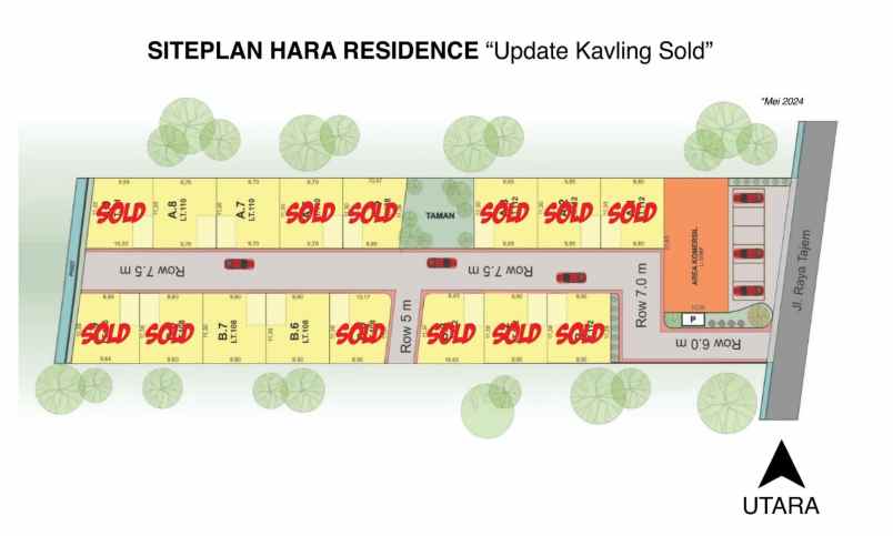 dijual rumah di hara residence sleman tidak banjir