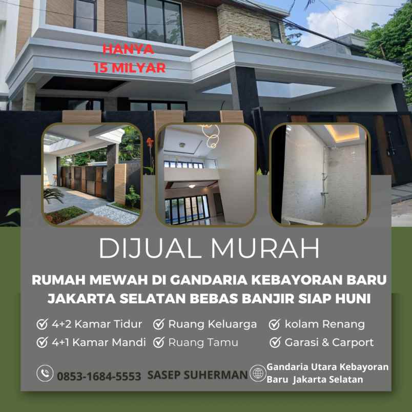 dijual rumah gandaria jakarta selatan