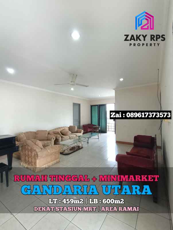 dijual rumah gandaria utara