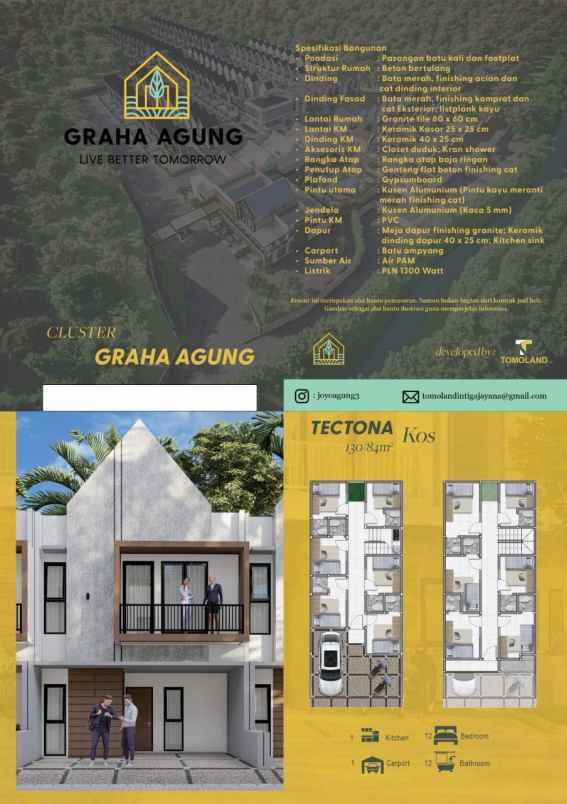 dijual rumah graha agung joyogrand