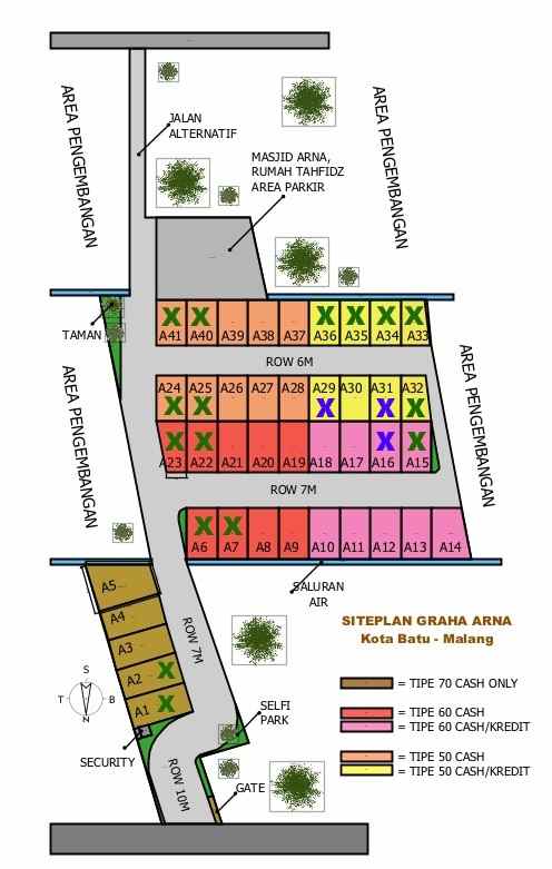 dijual rumah graha arna