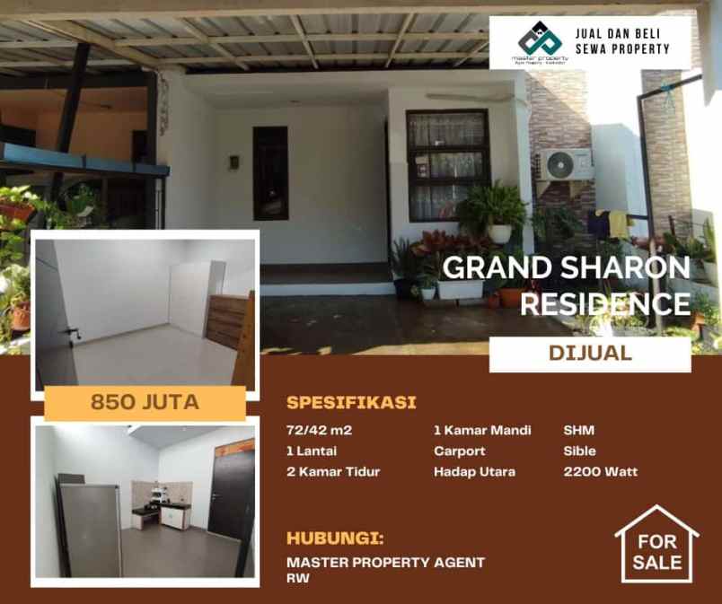 dijual rumah grand sharon residence